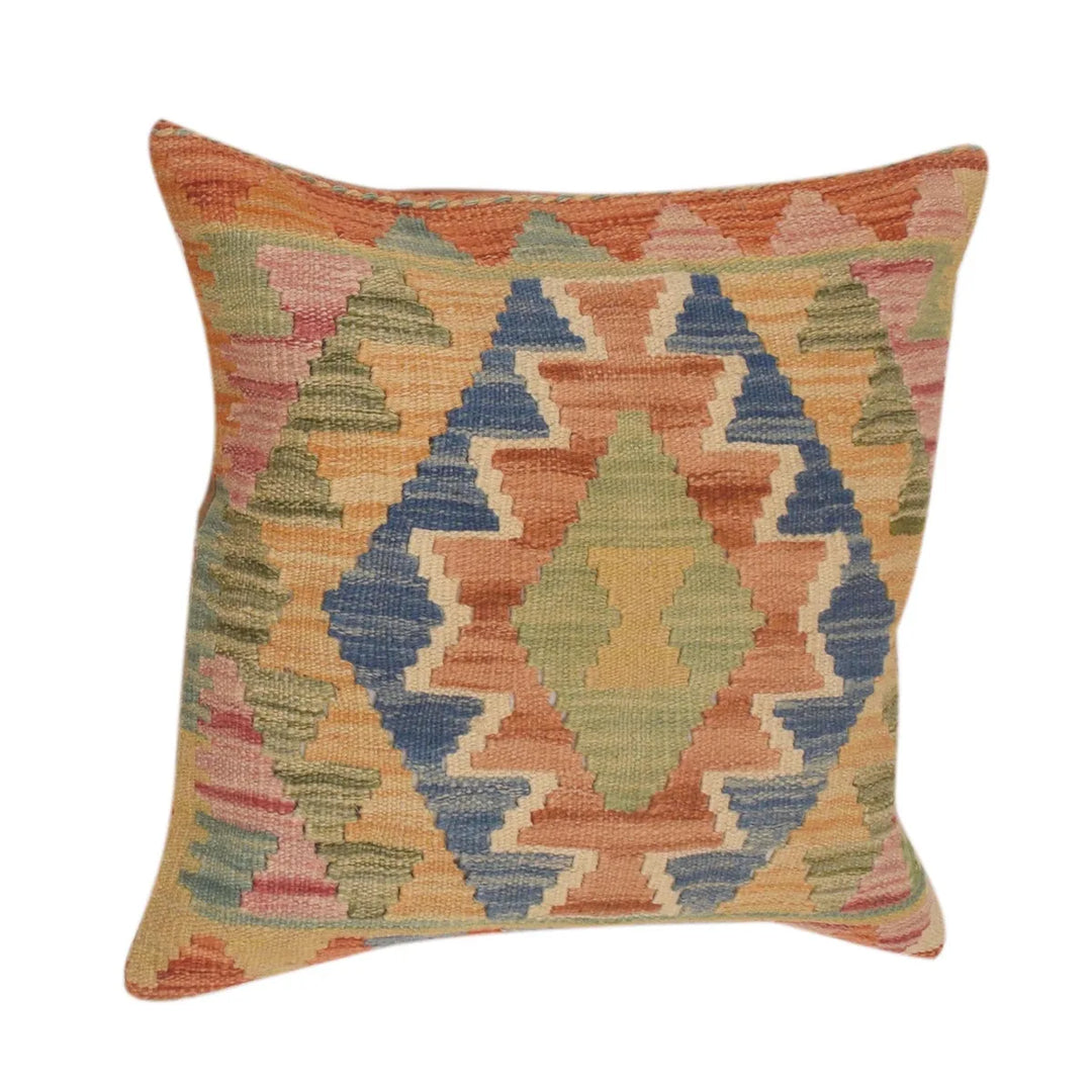 Afghan Cushion Cover 1' 7" x 1' 7" Flat-Weave | No. AL30909