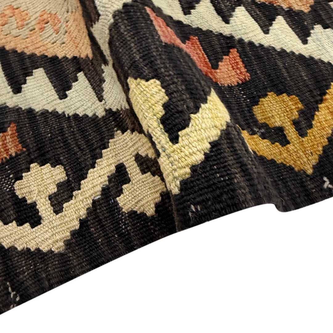 Multicolor Afghan Vegetable Kilim Rug 3'4" x 5'0" Flat-Weave | No. AL309630