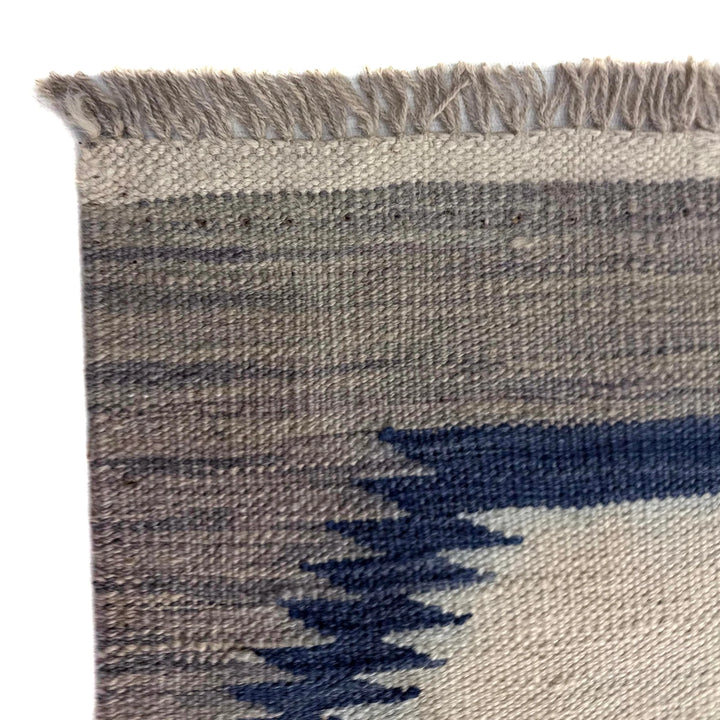 Beige Pakistani Embroidery Kilim Rug 8' 9" x 12' 0" Flat-Weave | No. AL311921