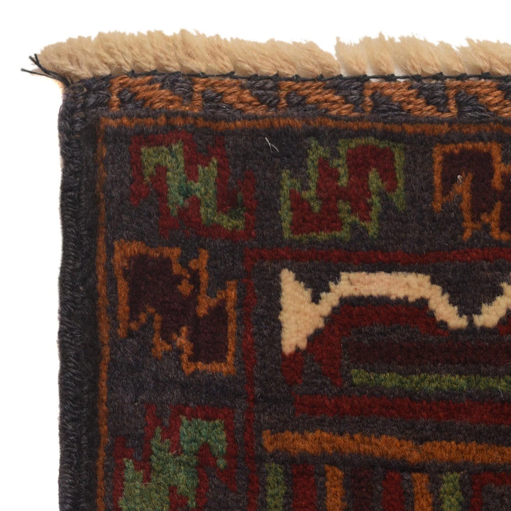 Afghan Baluchi Rug 3' 8" x 6' 3" Hand-Knotted | No. AL31251