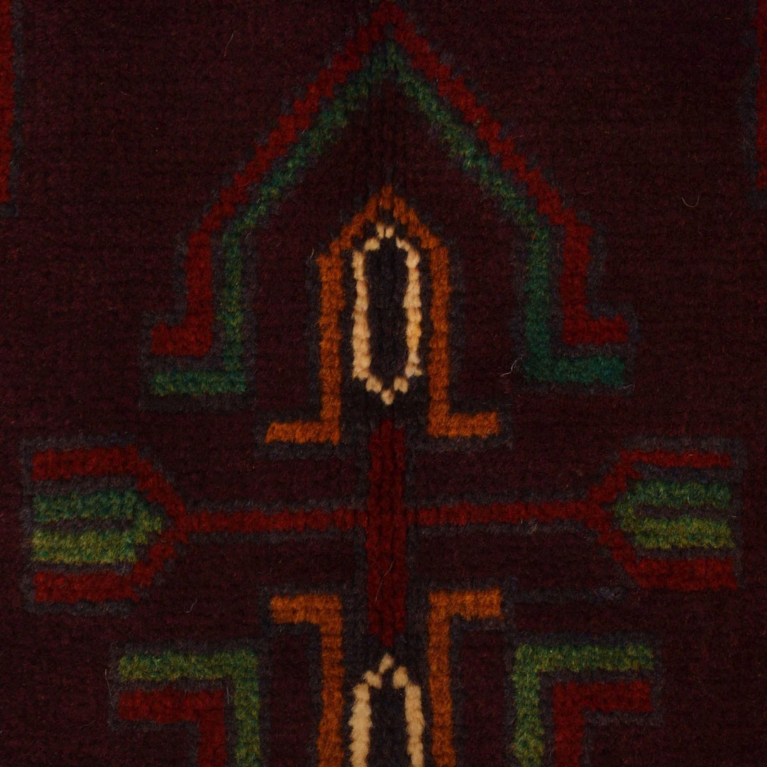 Afghan Baluchi Rug 3' 8" x 6' 3" Hand-Knotted | No. AL31251
