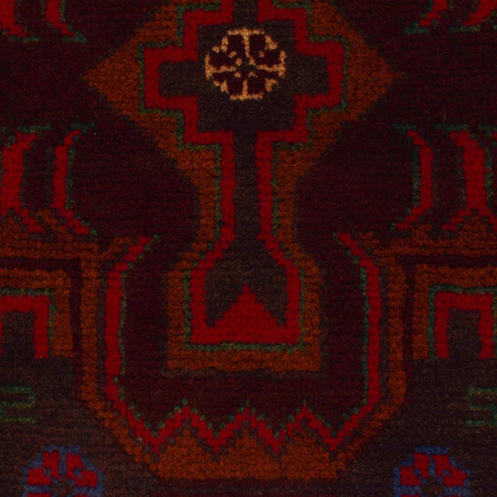 Afghan Baluchi Rug 3' 10" x 6' 5" Hand-Knotted | No. AL31273