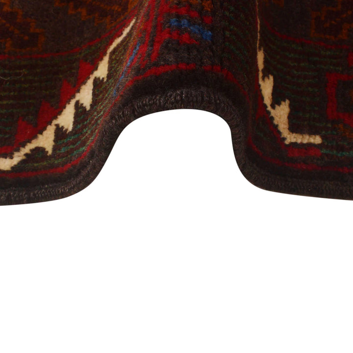 Afghan Baluchi Rug 3' 10" x 6' 5" Hand-Knotted | No. AL31273