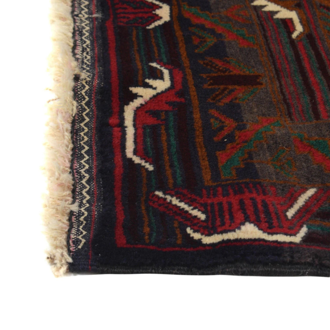 Afghan Baluchi Rug 4' 2" x 6' 5" Hand-Knotted | No. AL31308