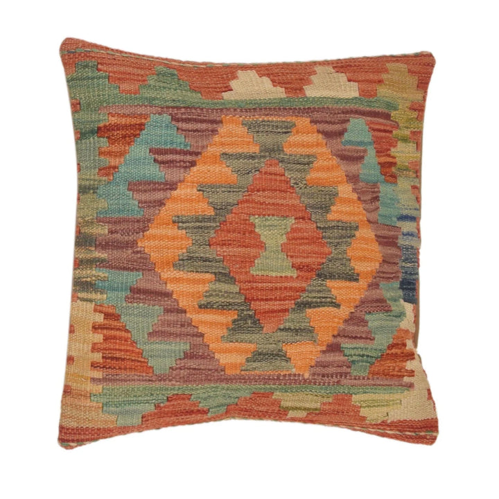 Afghan Kilim Rug 1' 6" x 1' 6" Flat-Weave | No. AL31430