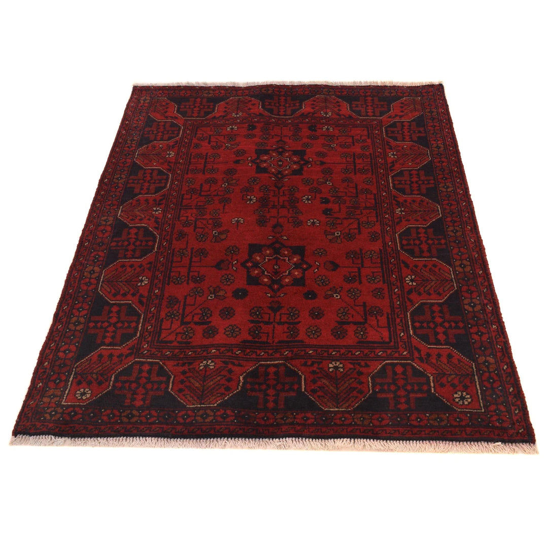 Afghan Khal Mohammadi Rug 3' 5" x 4' 8" Hand-Knotted | No. AL31469