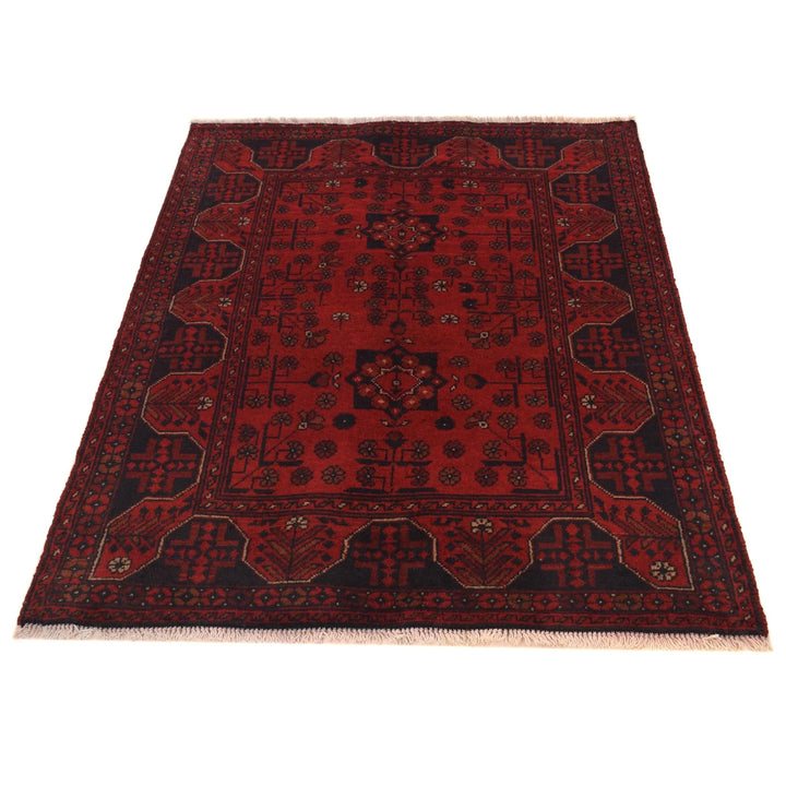 Afghan Khal Mohammadi Rug 3' 5" x 4' 8" Hand-Knotted | No. AL31469