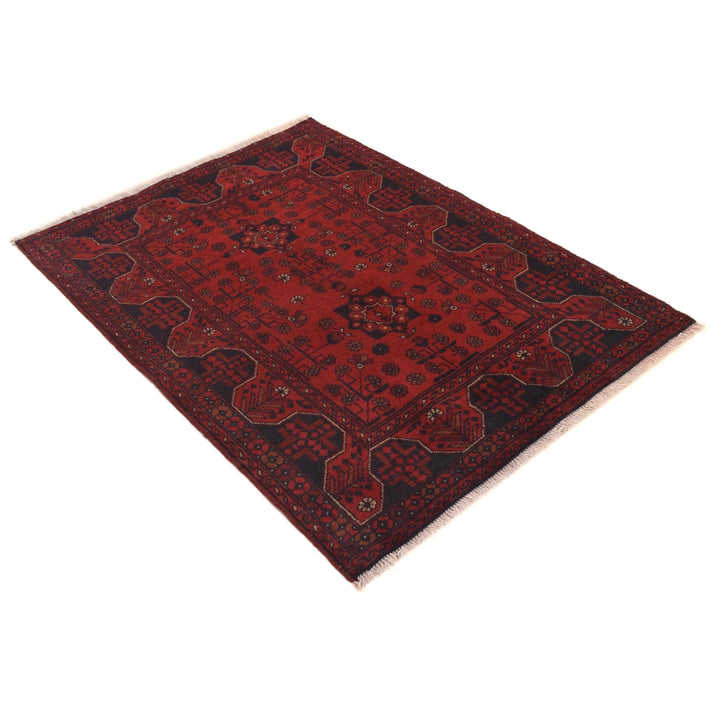Afghan Khal Mohammadi Rug 3' 5" x 4' 8" Hand-Knotted | No. AL31469