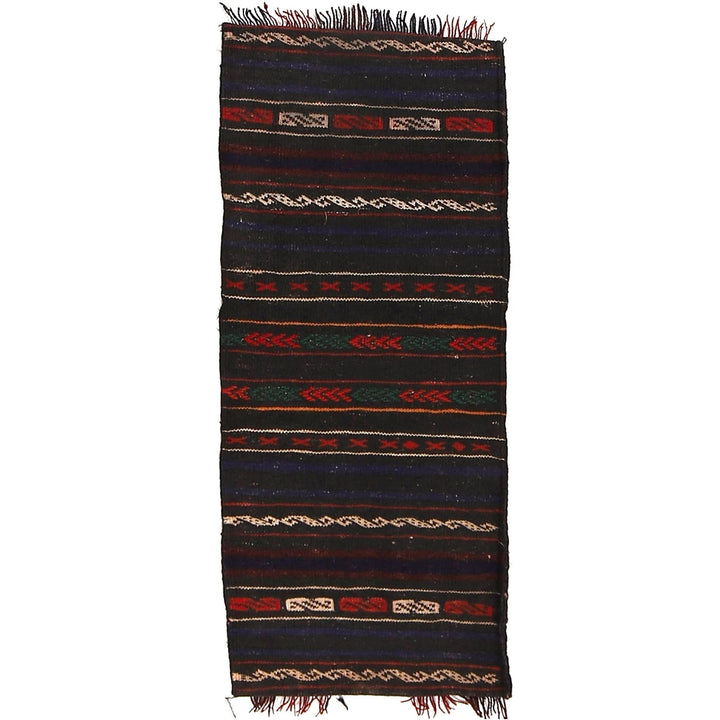 Afghan Saddle Bag Rug 1' 2" x 2' 8" Hand-Knotted | No. AL31695
