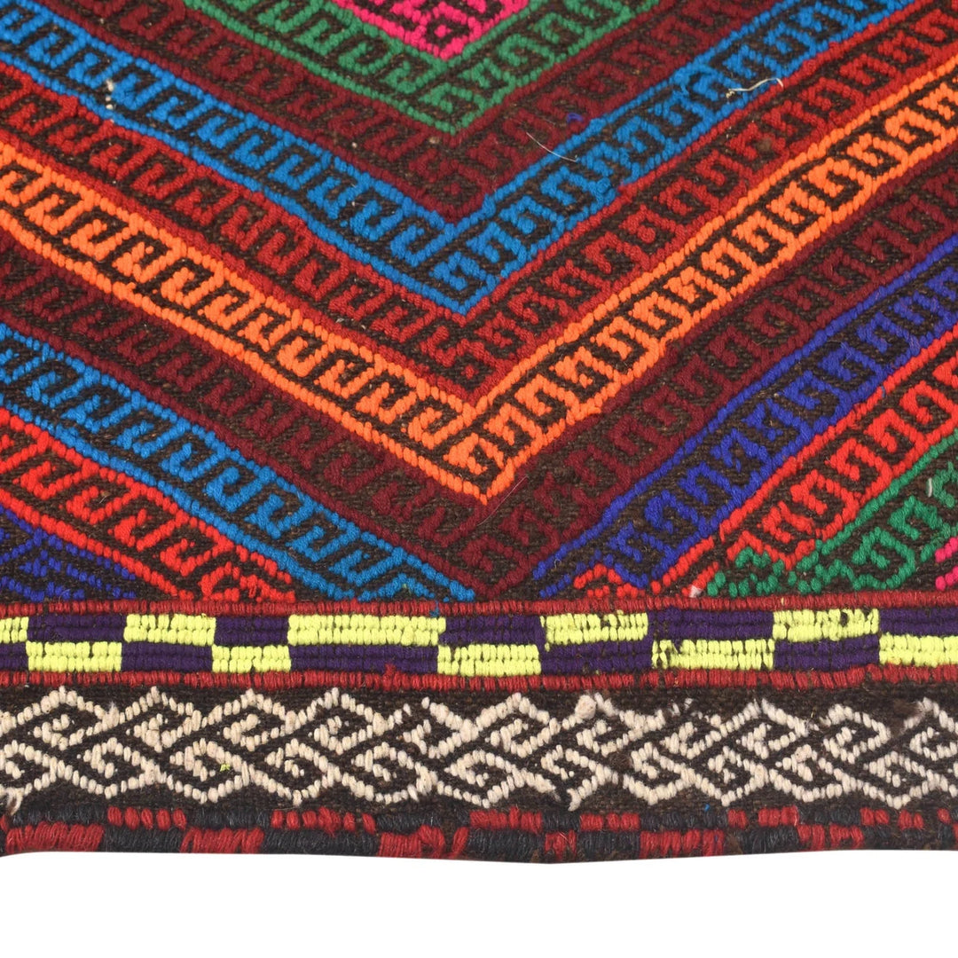 Afghan Suzani Kilim Rug 2' 4" x 9' 1" Flat-Weave | No. AL31732