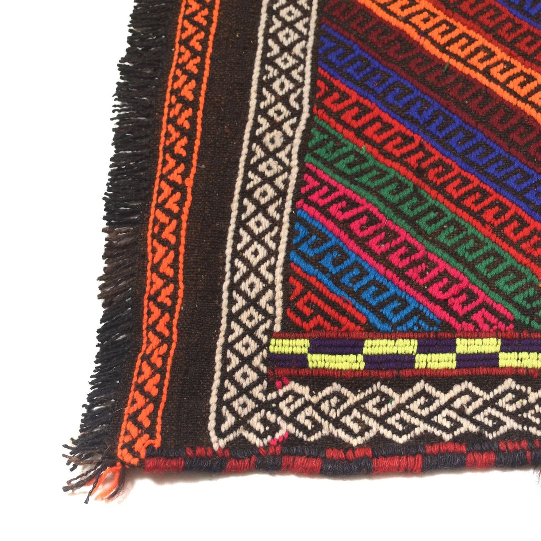 Afghan Suzani Kilim Rug 2' 4" x 9' 1" Flat-Weave | No. AL31732