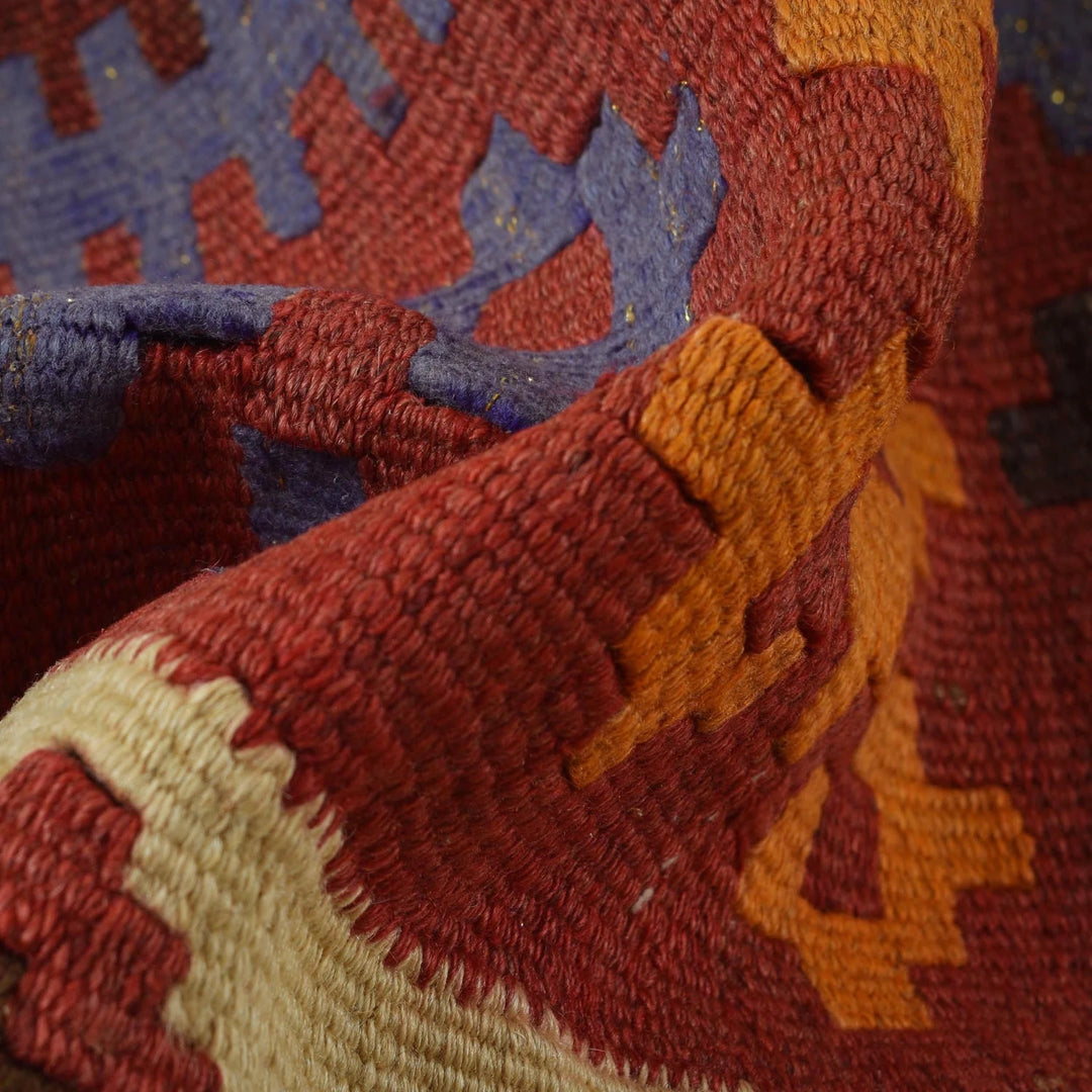 Afghan Kilim Rug 5' 9" x 7' 11" Flat-Weave | No. AL31761