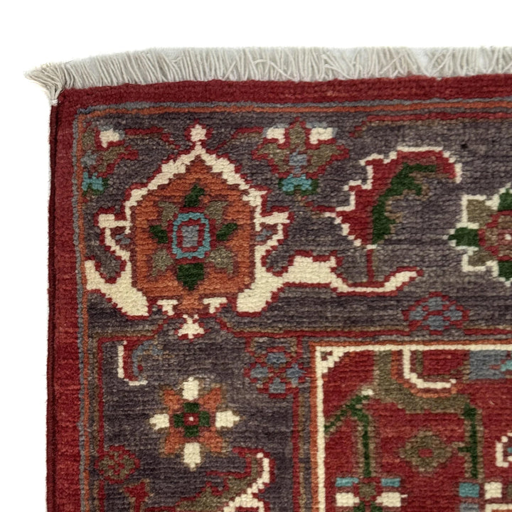 Afghan Heriz Rug 2' 9" x 4' 0" Hand-Knotted | No. AL31785