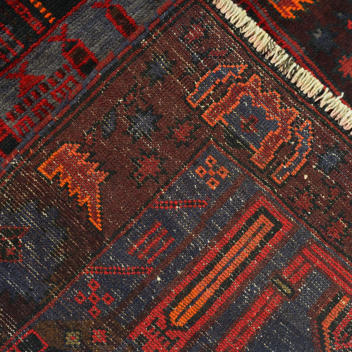 Afghan Prayer Rug 2' 10" x 4' 9" Hand-Knotted | No. AL31882