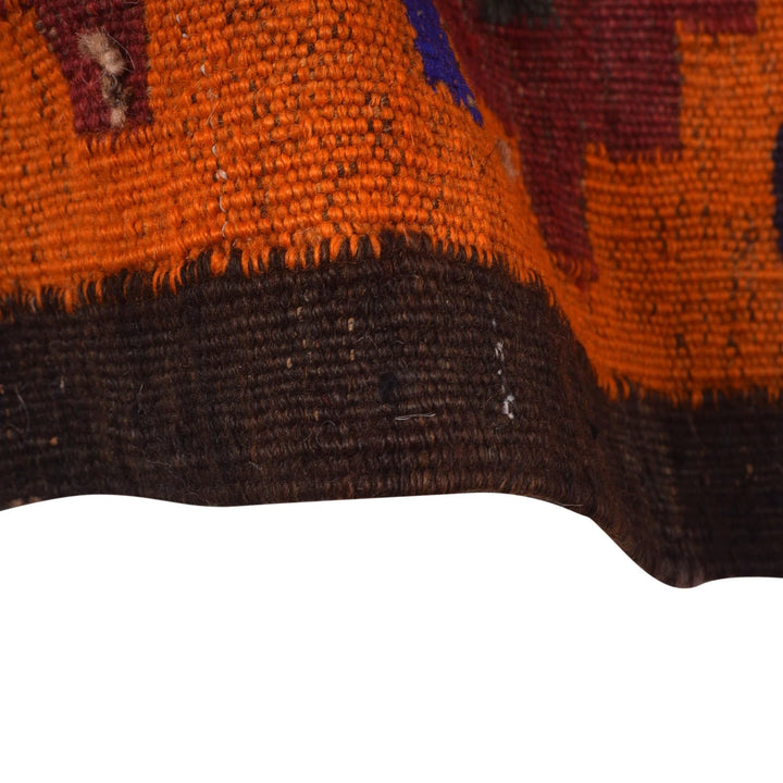 Red Afghan Maimana Kilim Rug 7'8" x 12'6" Flat-Weave | No. AL31920