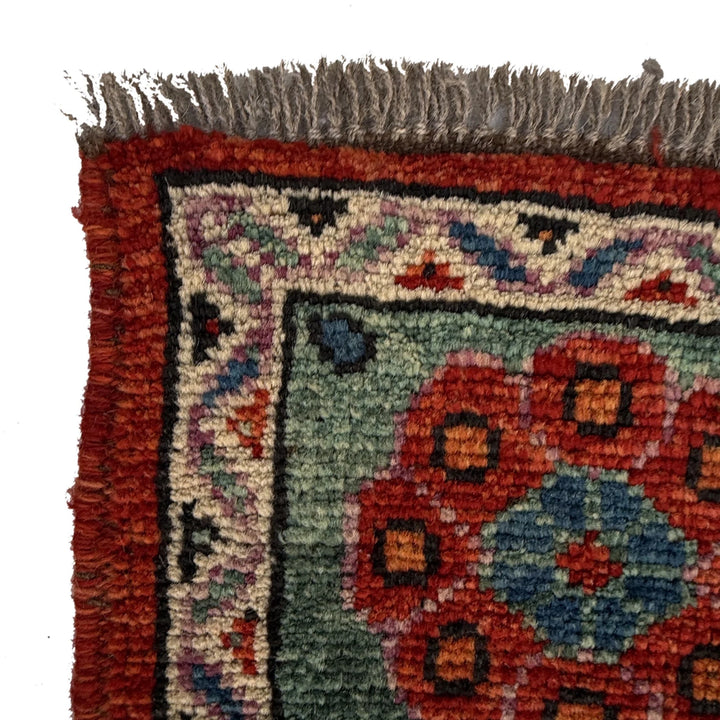 Red Afghan Shirazi Rug 6' 9" x 10' 0" Hand-Knotted | No. AL31933