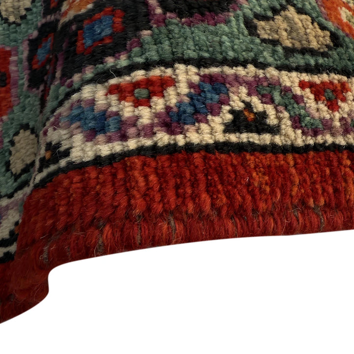 Red Afghan Shirazi Rug 6' 9" x 10' 0" Hand-Knotted | No. AL31933