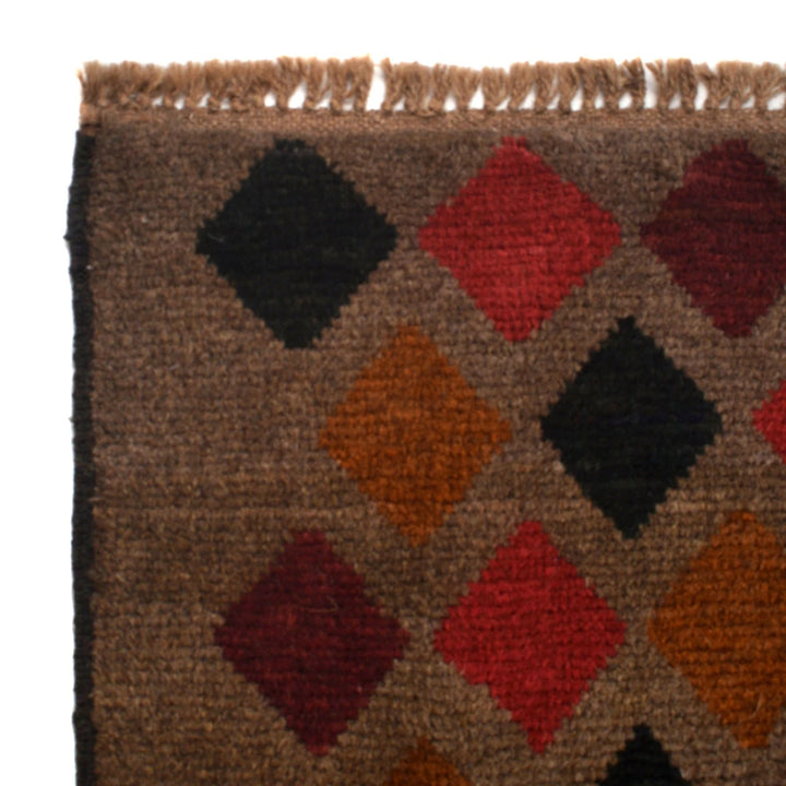 Afghan Baluchi Rug 3' 7" x 6' 2" Hand-Knotted | No. AL31951