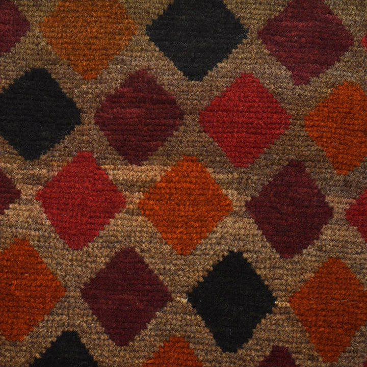Afghan Baluchi Rug 3' 7" x 6' 2" Hand-Knotted | No. AL31951