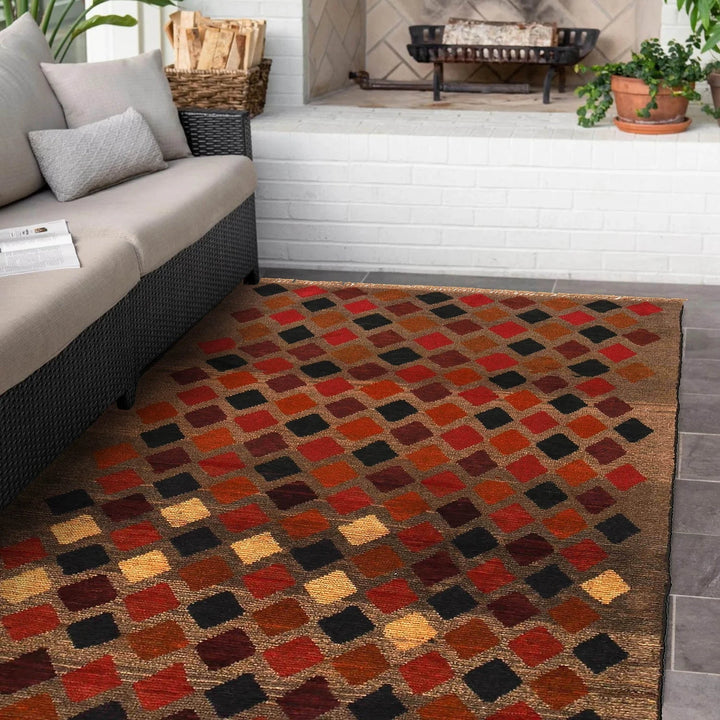 Afghan Baluchi Rug 3' 7" x 6' 2" Hand-Knotted | No. AL31951