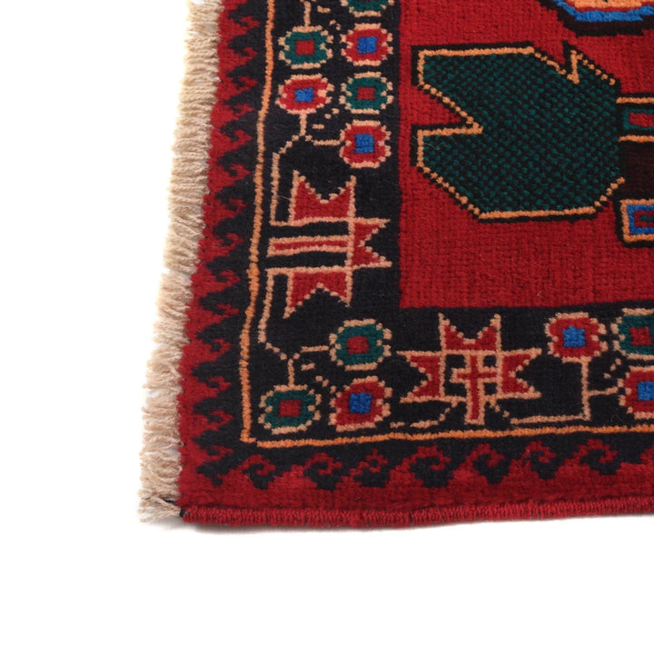 Afghan Baluchi Rug 2' 8" x 4' 6" Hand-Knotted | No. AL32048