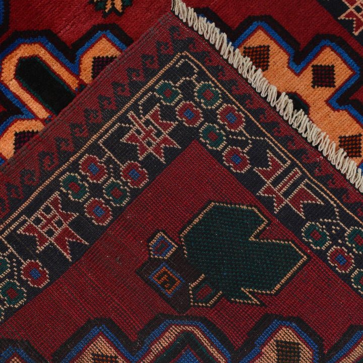 Afghan Baluchi Rug 2' 8" x 4' 6" Hand-Knotted | No. AL32048