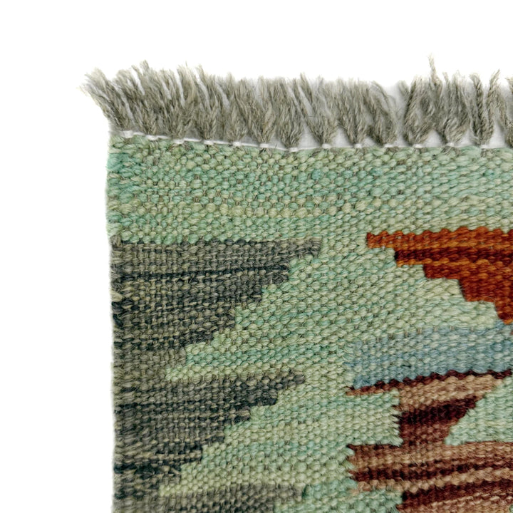 Afghan Vegetable Kilim Rug 4' 11" x 6' 5" Flat-Weave | No. AL320921