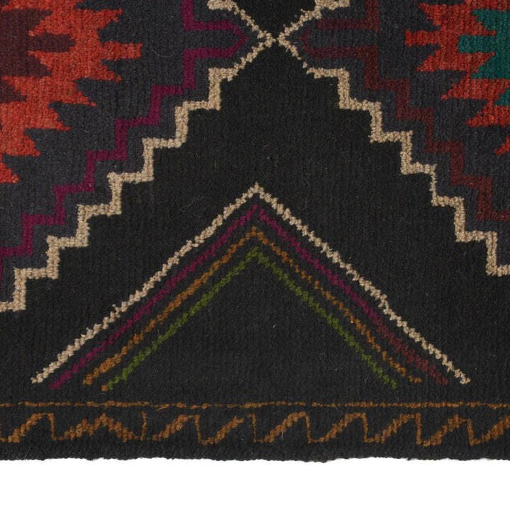Afghan Baluchi Rug 2' 3" x 8' 3" Hand-Knotted | No. AL32497