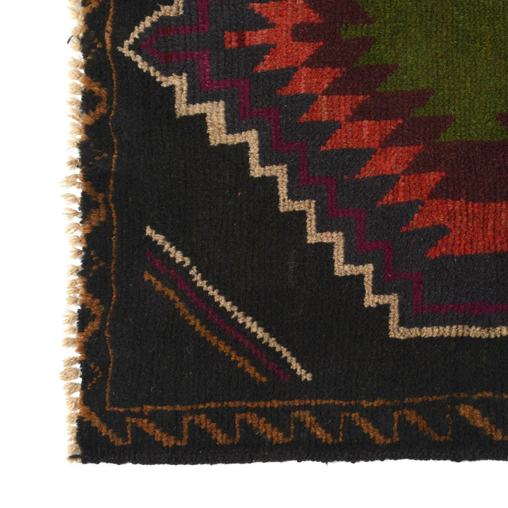 Afghan Baluchi Rug 2' 3" x 8' 3" Hand-Knotted | No. AL32497