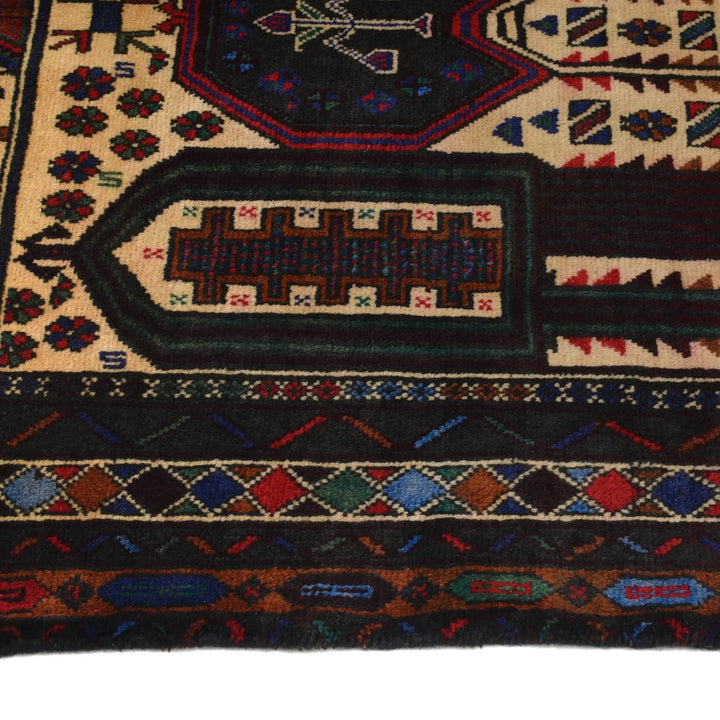 Afghan Prayer Rug 2' 7" x 4' 5" Hand-Knotted | No. AL32572