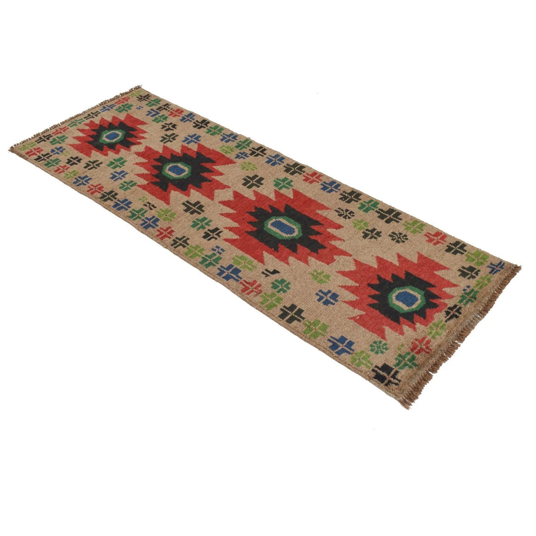 Afghan Baluchi Rug 2' 0" x 6' 5" Hand-Knotted | No. AL32676