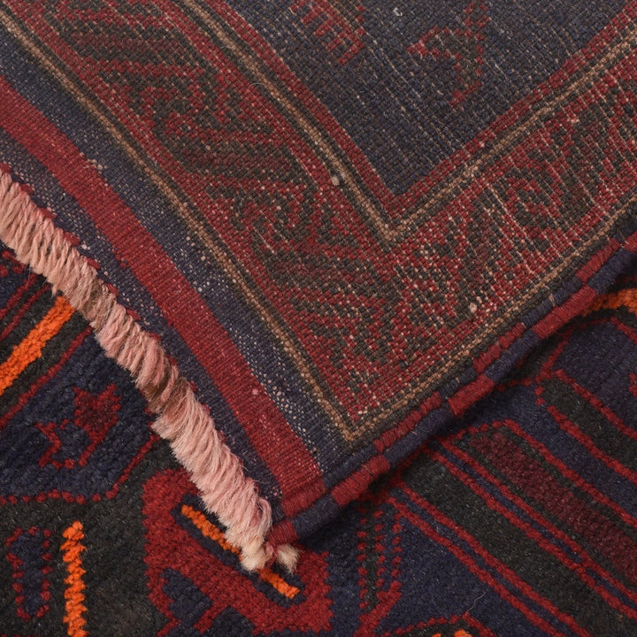 Afghan Baluchi Rug 2' 10" x 4' 9" Hand-Knotted | No. AL32706