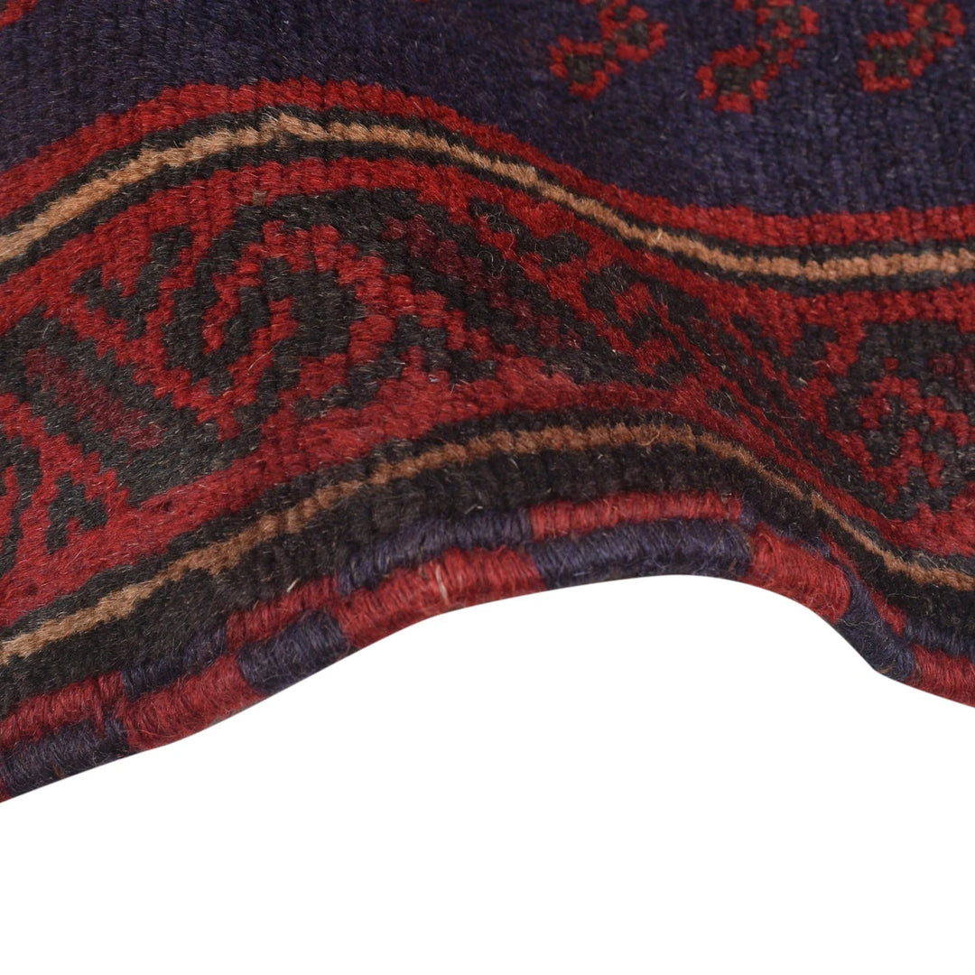 Afghan Baluchi Rug 2' 10" x 4' 9" Hand-Knotted | No. AL32706