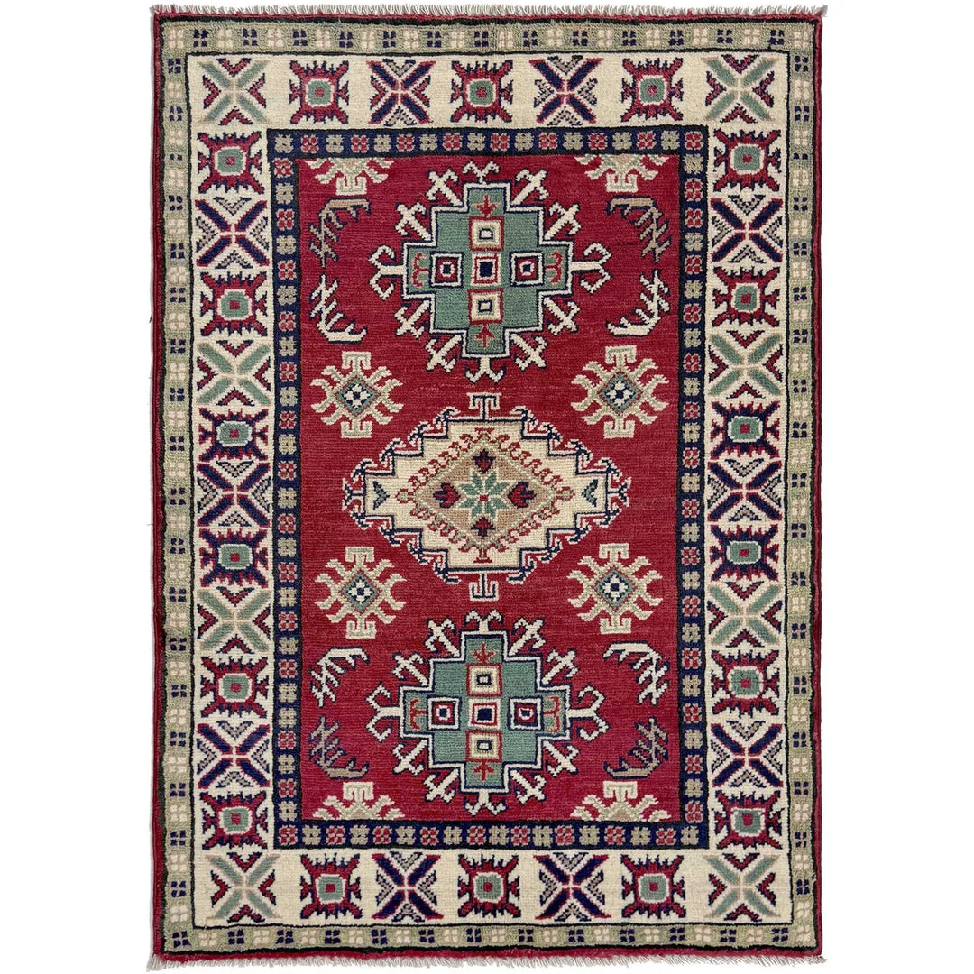 Hand knotted Kazak Carpet 2' 8" x 4' 0" - No. AL32743