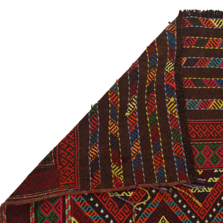 Afghan Kilim Rug 2' 6" x 7' 3" Flat-Weave | No. AL32745