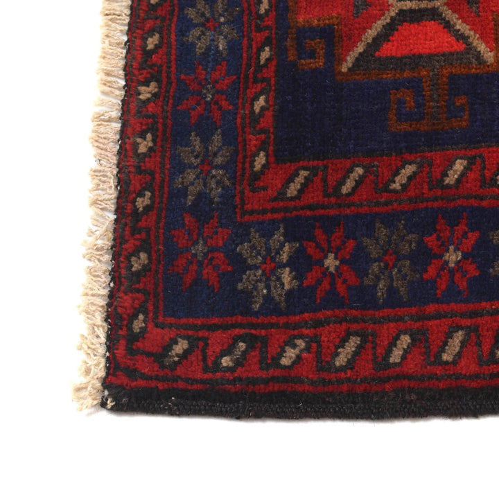 Blue Afghan Baluchi Rug 4' 5" x 7' 1" Hand-Knotted | No. AL32828