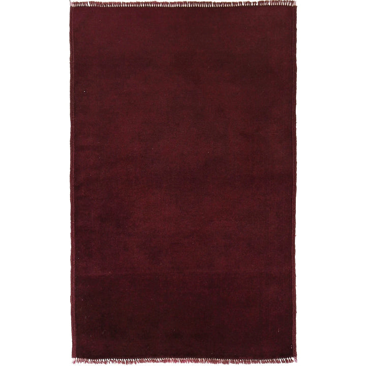 Purple Pakistani Overdyed Rug 2' 10" x 4' 5" Hand-Knotted | No. AL32960
