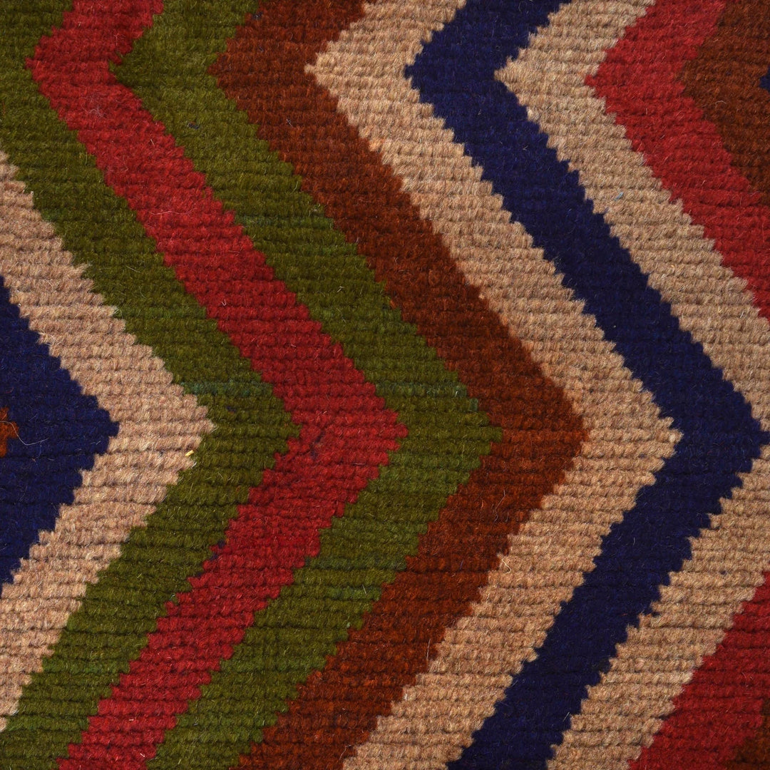 Afghan Baluchi Rug 3' 7" x 6' 3" Hand-Knotted | No. AL33043