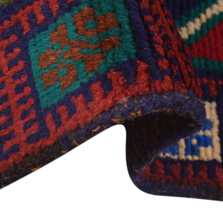 Afghan Baluchi Rug 3' 7" x 6' 3" Hand-Knotted | No. AL33043
