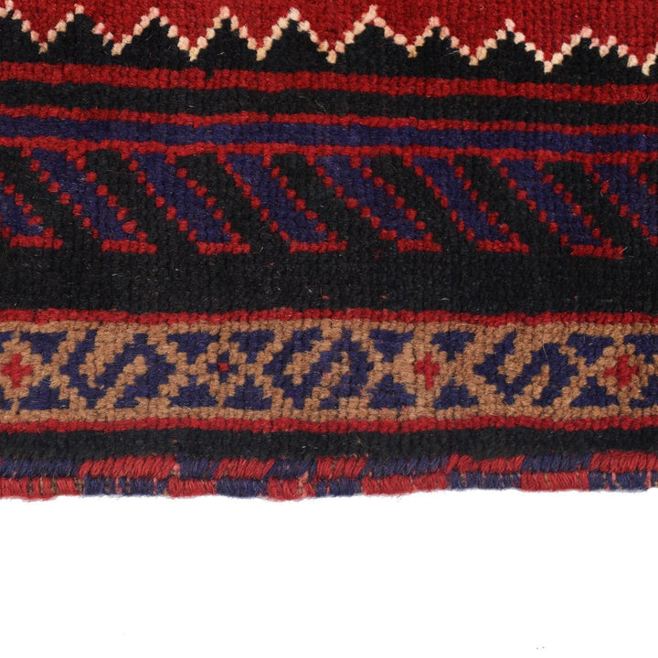 Afghan Baluchi Rug 2' 10" x 4' 10" Hand-Knotted | No. AL33051