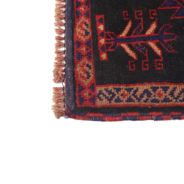 Afghan Baluchi Rug 2' 10" x 4' 10" Hand-Knotted | No. AL33051