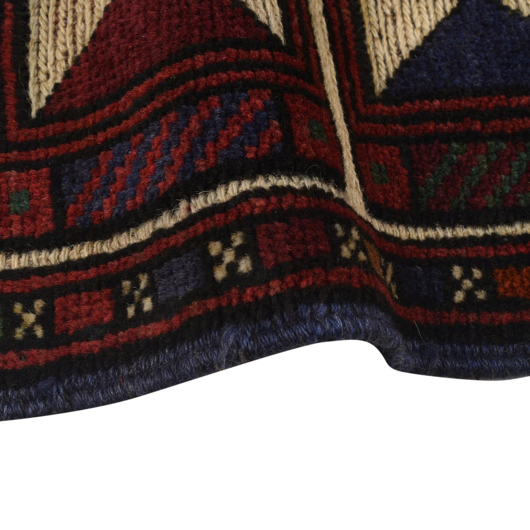 Beige Afghan Barjista Kilim Rug 4' 1" x 5' 9" Flat-Weave | No. AL33215