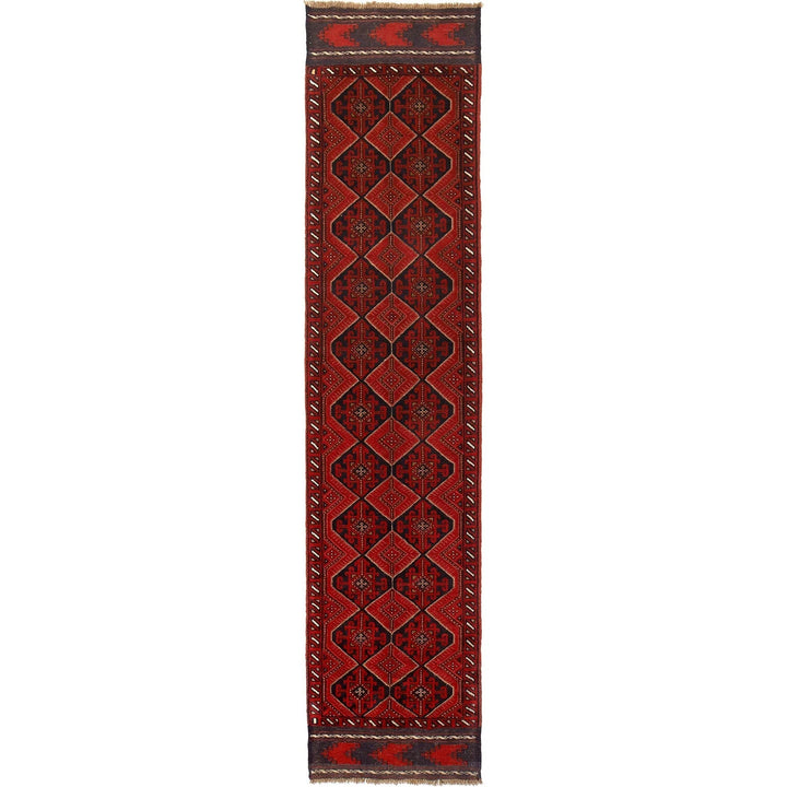 Afghan Mashwani Runner 2' 6" x 11' 4" Hand-Knotted | No. AL33319