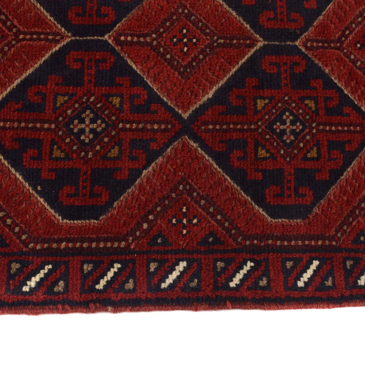Afghan Mashwani Runner 2' 6" x 11' 4" Hand-Knotted | No. AL33319