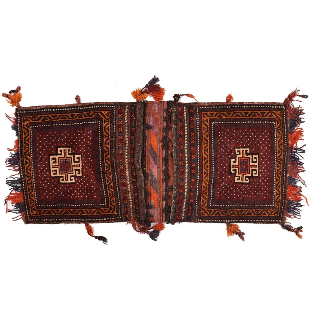 Afghan Sadde Bag Rug 1' 10" x 3' 11" Hand-Knotted | No. AL33501