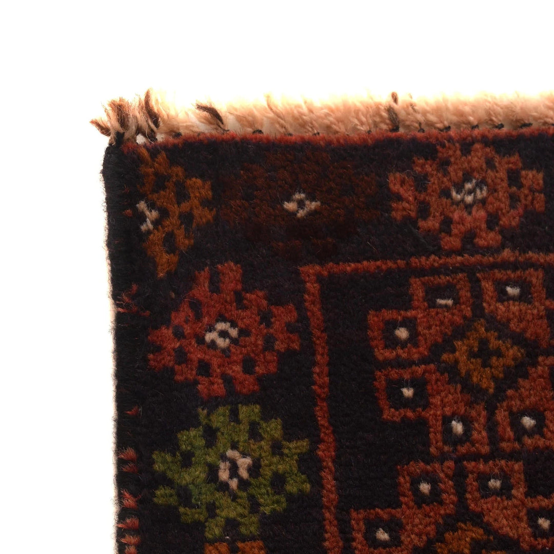 Afghan Baluchi Rug 4' 0" x 6' 3" Hand-Knotted | No. AL33503