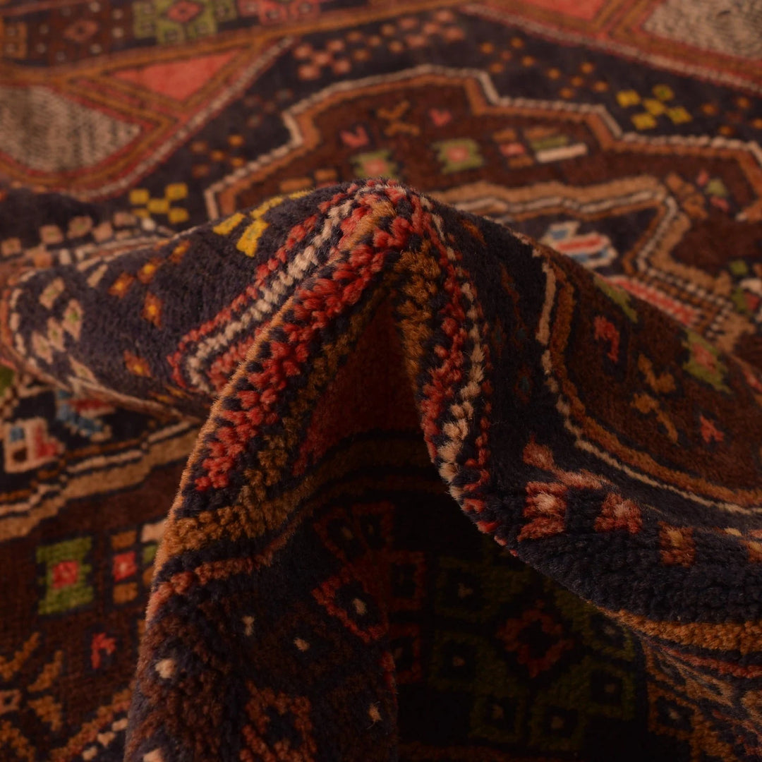 Afghan Baluchi Rug 4' 0" x 6' 3" Hand-Knotted | No. AL33503