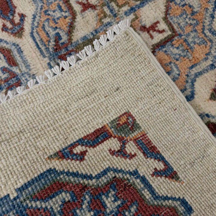 Beige Afghan Waziri Runner Rug 2' 7" x 7' 11" Hand-Knotted | No. AL33665