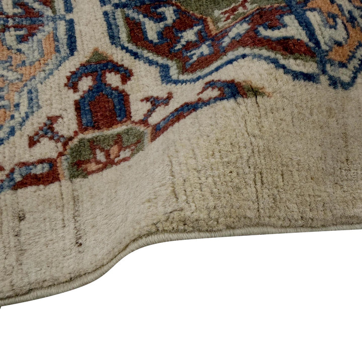 Beige Afghan Waziri Runner Rug 2' 7" x 7' 11" Hand-Knotted | No. AL33665