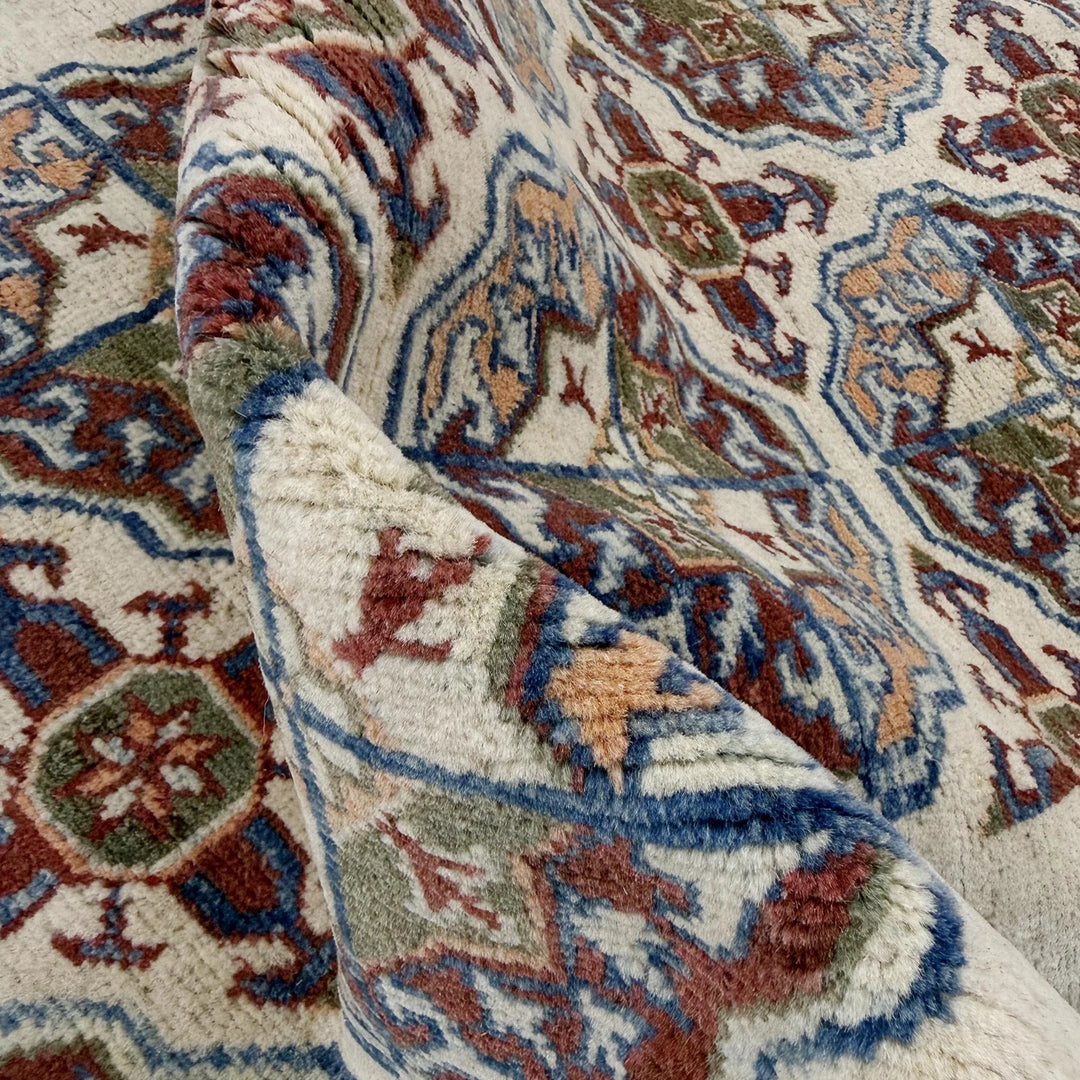 Beige Afghan Waziri Runner Rug 2' 7" x 7' 11" Hand-Knotted | No. AL33665
